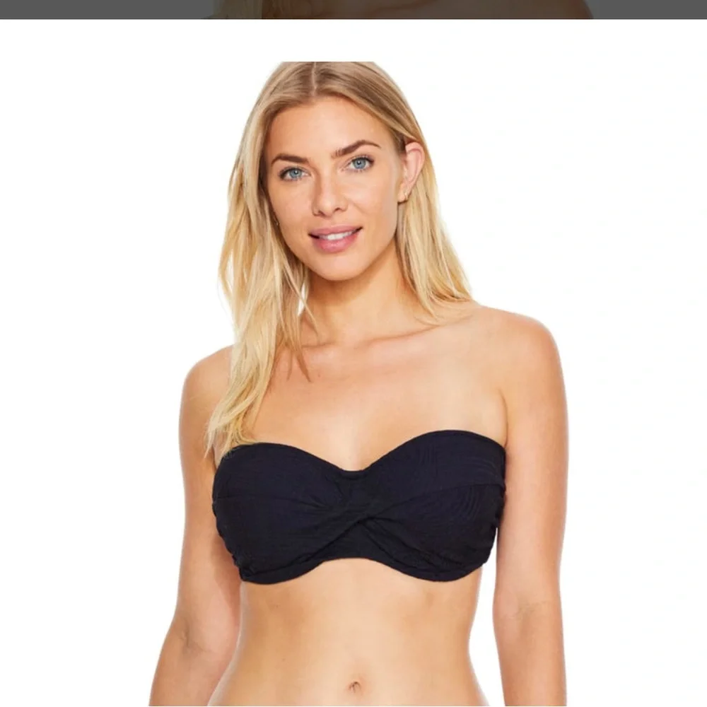 Set of 3 in Fantasie Royal Blue. Underwire Tankini, Strapless Top, & Bottom - Picture 4 of 15